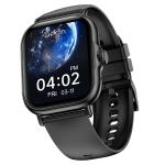 pTron Reflect Callz 2.01 Bluetooth Calling Smartwatch Full Touch Square Display, HR, SpO2, 5 Days Battery Life & IP68 (Black)