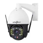 Active Pixel 4G 5MP 360 Degree Outdoor Wireless IP Security 360 Degree PTZ Waterproof HD 36X Optical Zoom Camera with PTZ Technology, Night Vision and Red Blue Light Alerts (White and Black)