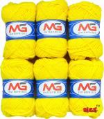 M.G Enterprise Wool Yarn, M.G Ball Lemon Pack of 8 pc 25 gm each
