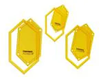 Traceease Hexagon Quilting Template Stencils Set Of 3, 3