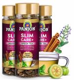 Panjon Slim Care Green Tea For Weight Loss with Oolong, Moringa, Lemongrass, Garcinia Cambogia, Rooibos, Gymnema Sylvestre, Jasmine (3x30 Cups) 3 Jars