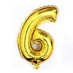 Hippity Hop Foil Golden Hop Numbers Foil Balloon