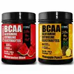 Primal Health Science BCAA with Citruline, Glutamine, Electrolytes | Pro Formula Powerful Intra Workout | Muscle Recovery & Energy | Keto Friendly | Caffeine Free (Pineapple + Watermelon - Combo) (2X250gm)