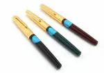 Ledos Nib Model 332 Multicolor Resin and Metal Iridium Nib Fountain Pen (Pack of 3)