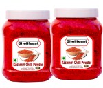 Shellfeast Kashmiri Chilli Powder 1 Kg (500gx2), Pure Mirchi Powder, No Added Colour / Preservatives
