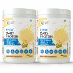Fytika Daily Protein Powder: Kulfi Flavour - Complete Nutrition Drink with 37 Essential Vitamins & Minerals | 50% Protein Per Serve | High Protein Drink for Men & Women | Net - 400g (Pack of 2)