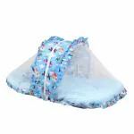 SafeChamp Skyler Jumbo Extra Large Bedding Set With With Mosquito Net And Pillow (0-20 Months) (Blue)