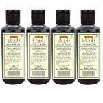 Premium Khadi Amla And Reetha Shampoo for Men and Women 210 ml (Pack of 4)