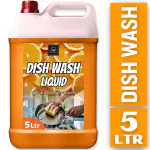 BLISS & BLUSH Dishwash Liquid 5 Liter Orange | Eco-Friendly, Non-Toxic, Biodegradable | Baby Safe, Skin Safe, Pet Safe