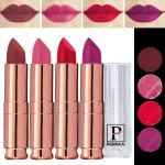 PERPAA Antique Velvet Stick Lipstick, Enreached with Jojoba Oil, Shea Butter Pack of 4 Lipsticks, Shade-Red,Magenta,Pink,Red Mouve