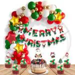 Festiko Christmas Combo 35 Pcs Party Decoration Kit, Merry Christmas Decoration, Xmas Party Decoration