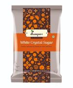 Dhampur White Crystal Sugar | Sulphurless Double Refinded Crystal Sugar | 1 Kg Pack
