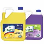 Shatras Citrus &Lavender Disinfectant Surface & Floor Cleaner Liquid 5 Litre x Pack of 2 | Removes Grease, Dirt & Tough Stains | Suitable for All Floor Cleaner Mops | Kills 99.9% Germs