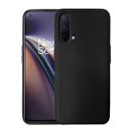 LIRAMARK Liquid Silicone Soft Back Cover Case for OnePlus Nord CE (Black)
