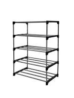 SANAMSTORE 5 Layer Portable Open Book Stand, Bookcase, Organizer for Books, Shoe