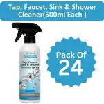 Zimmer Aufraumen Tap Cleaner Spray 24x500 ml for Bathroom, Kitchen Tap, Shower, Faucet lime scale