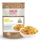 Delight Foods Pure Hing Sev 300g - Healthy Groundnut Oil Fried Namkeen