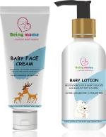 Being mama White Baby Face Cream 100 gm And Baby Body Lotion 200 ml - Pack Of 2