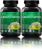 Naturewell Green Coffee Bean Extract 800Mg For Weight Loss Capsule, 60 Capsules Each (Pack Of 2)