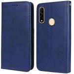 Unistuff Faux Leather Back Case Flip Cover for Oppo A31 with ID Card Slot | Foldable Kickstand | 2 Card Slot | 1 Cash Slot - Executive Blue, 62043