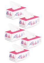 FEALS PureTouch 2 Ply Plush Facial Tissues | Gentle Care for Delicate Skin } 1000 Pulls | Chemical-Free, No Synthetic Coating, Toxins, or Chlorine | Pack of 5