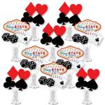 Festiko Big Dot Of Happiness Las Vegas Casino Party Centerpiece Sticks Showstopper Table Toppers 35 Pieces