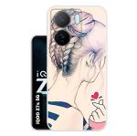 Snazzy Multicolor Silicon Shock Proof Back Cover for iQOO Z7 5G, iQOO Z7s 5G