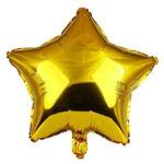 Hippity Hop Rubber Golden Star Shape Foil Balloon Mylar Helium Balloon