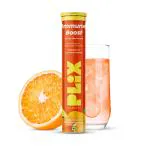 PLIX Vitamin C Immunity Booster 15 Effervescent Tablets | Pack of 1 (Orange Flavour) | Contains Amla and Zinc | Helps Improve Mood | Increases Energy