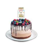 Festiko Hbd Make A Wish Colourful Rabbit Cake Topper, Special Decorations Items, Cakes Accessories