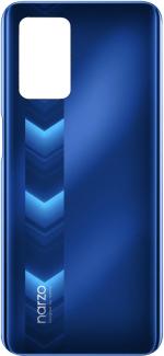 PURPLESAVVY Racing Blue Fiber Back Panel For Realme Narzo 30 5G
