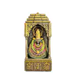 DIWAM HANDICRAFTS Khatushyam Statue for Home Decor - Decorative Shyam Baba Idol for Temple & Housewarming