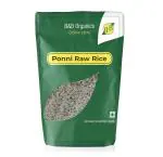 B&B Organics Ponni Raw Rice / Ponni Pachai Arisi (Medium Grain) (0.25 kg)