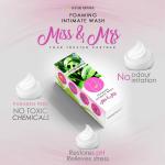 Ayursesha Miss And Mrs Intimate Wash Sensitive Cleanser, Helps Maintain Vaginal PH Balance, Soothes From Dryness, Itchiness, Irritation And Rashes - 110 ml