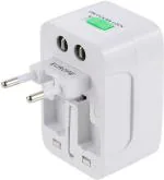 ASTOUND Universal All in One Worldwide Travel Adapter Power Converters Wall Charger AC Power Plug Adapter with Dual USB Charging Ports