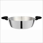 Macclite Aluminium Mirror Finish Heavy Flat Bottom Deep Kadai, Kadhai, Stew Pan, Casserole, Dutch Oven, Curry Pot, Gravy Pot, Biryani Pot, Sauce Pot, PanNo. 3, 2 L 23 cm Dia , Silver, Gas Stove Compatible Only
