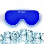 TOWINO Cooling Gel Relaxing Eye Mask for Dark Circles, Dry Eyes, Cooling Eyes, Pain Relief, Redness, Eye Patches, Sleeping Cool Pad Suitable for All Family Members (Made In India)