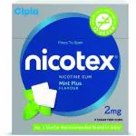 Cipla Nicotex Nicotine Mintplus Gums 2Mg, Helps To Quit Smoking, 9 Gums Each Pack Smoking Cessations (Pack Of 4)