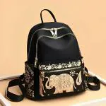 HBC College bag for girls / school bags / girls bag 12 L Backpack (Black)