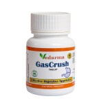 Vedarma GasCRUSH Tablets- 60 | Ayurvedic Organics Digestive tablets | For Better Digestive Function, Healthy Gut, & Health Management | Helps in Relieve Burning Sensation & Discomfort, Acidity Relief.