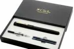 Ledos Black Stainless Steel and Acrylic Vintage Look Handmade Ebonite Charcoal Black Special Edition Fountain Pen