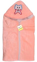 Kwitchy Printed Single Hooded Baby Blanket for Mild Winter 