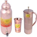Shivshakti Arts SSA-2459-4-1 Jug Glass Set (Copper)