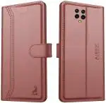 AIBEX Flip Cover for Xiaomi Redmi Note 9 Pro / Note 9 Pro Max /Redmi 10 Lite/ Note 10 Lite / Poco M2 Pro (Brown, Dual Protection, Pack of: 1)