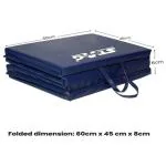 STAG GLOBAL High Density Foam Foldable Tumbling / Fitness Mat || Size - 180 CM X 60 CM X 30 MM Blue 30 mm