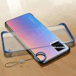 Realcase Blue Silicone, Thermoplastic Polyurethane Frameless Bumper Case Back Cover For Vivo V20