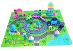 Toyshine Multicolour Wood Railway Train City Blocks Track - 56 Pcs