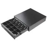 GOBBLER Electronic Metal Cash Drawer for POS with Coin Tray, 5 Bill / 8 Coin (Black) - GS-405A