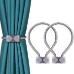 Ramcha Hexa Grey Magnetic Curtain Tieback - Pack of 2