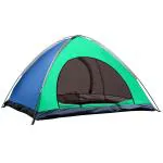 Strauss Blue and Green Fabric Camping Tent 2 person